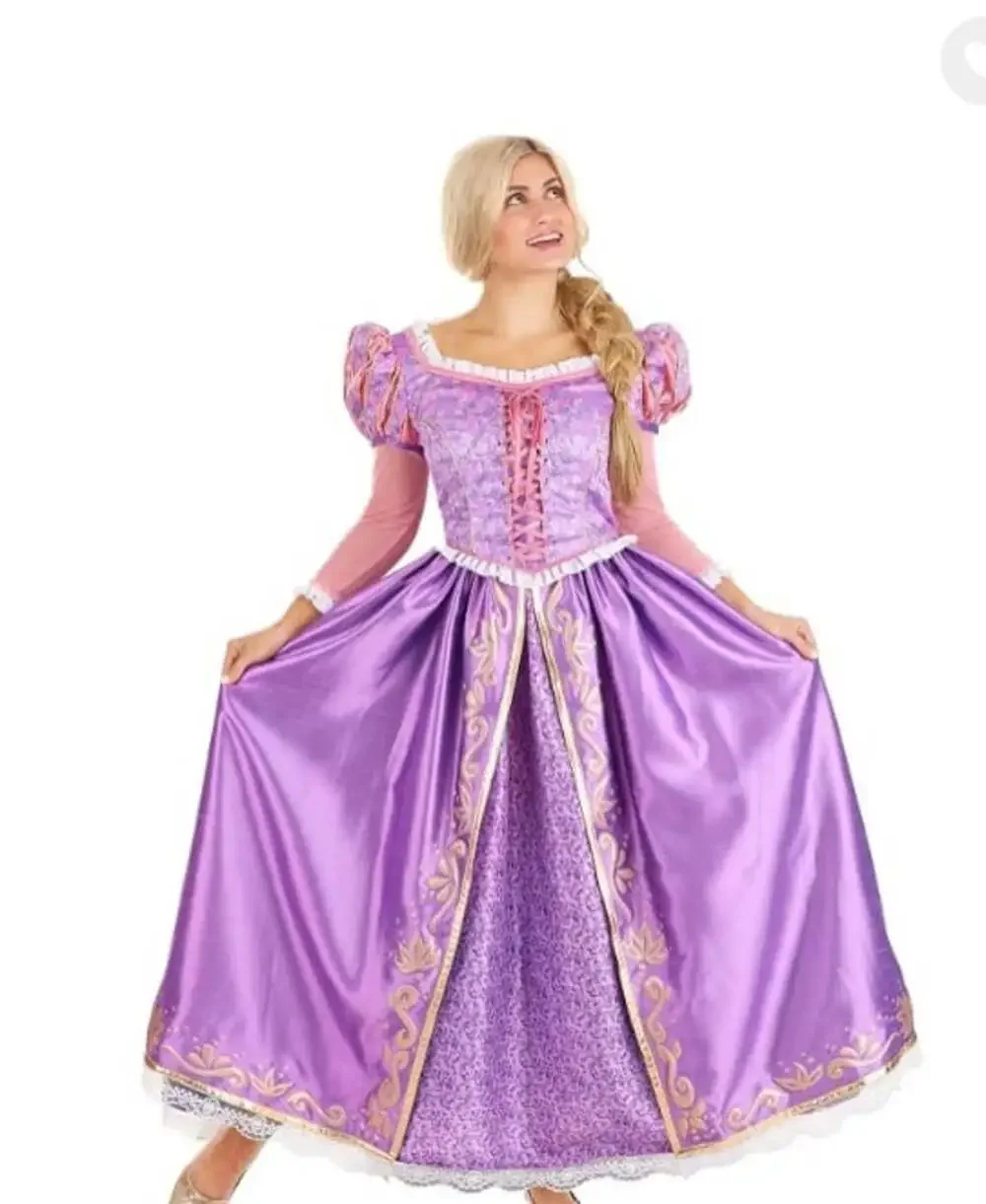 Disney Premium Ladies 14+ Princess Rapunzel Costume Gown sz Large L
